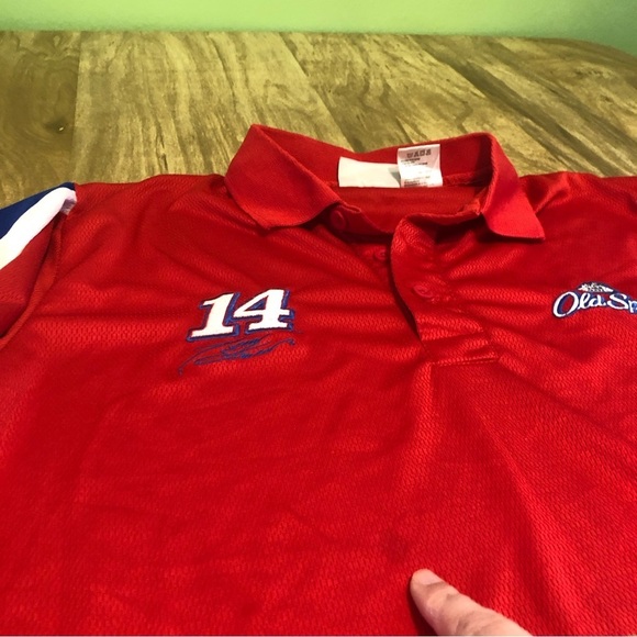 NASCAR Tony Stewart #14 Old Spice Embroidered Polo Shirt Winners Circle SPOT - Picture 4 of 11